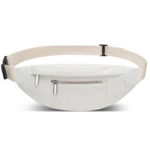 QUKUDS Sac Banane Homme Imperm&eacute;able Sacoche Banane et Sangle R&eacute;glable,Unisexe Sac Banane pour Homme Femme Voyage Randonn&eacute;e Pochette Ceinture (Bianco) (JUHua, neuf)