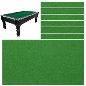 FUYAO Kit de remplacement en feutre pour table de billard - 2,1 m/2,4 m/2,7 m/3,4 m - Couverture durable pour table de billard avec 6 toiles de fond pour une vari&eacute;t&eacute; de jeux et de snooker (USA AO, neuf)