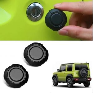 Coque de décoration magnétique pour trou de clé de voiture Suzuki Jimny JB64, JB74, 2019, 2020, 2021, 2022, 2023, serrure de porte, accessoire de voiture (noir) (AILAN TRADE, neuf)
