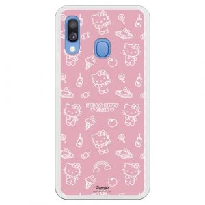 Personalaizer Coque silicone souple transparente pour Samsung Galaxy A20E avec motif Hello Kitty rose - Coque TPU compatible avec Samsung Galaxy A20E (Personalaizer, neuf)