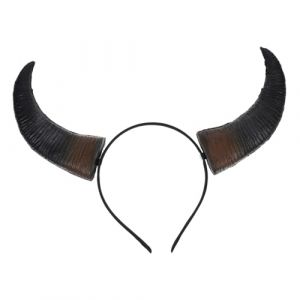 Ipetboom Bandeau à Cornes De Taureau En Matériau Doux, Accessoire De Costume De Carnaval Pour Déguisement De Carnaval Halloween, Bandeau Cheveux Unisexe Pour Fête Costumée Et Cosplay (hikarish, neuf)