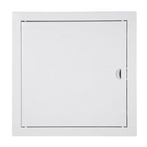 ADGO - Trappe de Visite 60x60, Porte de Visite, Trappe de Service pour Inspection et Recouvrement, M&eacute;tal, Montage Horizontal et Vertical - Blanc, avec fermeture &agrave; cliquet (ADGOsklep, neuf)