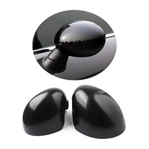MINI R55-R61 coques de r&eacute;troviseurs lat&eacute;raux, Ext&eacute;rieur Miroir D&eacute;cor pour Mini Cooper One/S/JCW s&eacute;rie R R55 R56 R57 R58 R59 R60 R61(Noir brillant, r&eacute;troviseur lat&eacute;ral rabattable manuel) (UVCANY-EU, neuf)