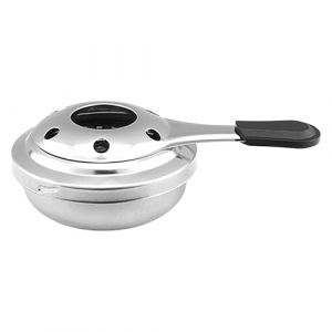 Br&ucirc;leur &Agrave; Fondue - Mini Po&ecirc;le &Agrave; Alcool En Acier Inoxydable Avec Poign&eacute;e Et Couvercle De S&eacute;curit&eacute; - Fondue Portable Pour Le Pot De Cuisson Panique Camping (ziancy, neuf)