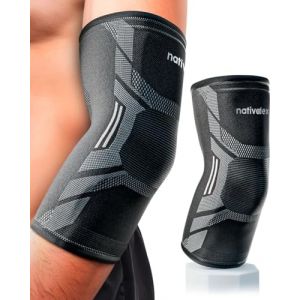 NativoDex Coudi&egrave;re de Compression pour Tendinite et &Eacute;picondylite, Adapt&eacute;e aux Hommes et Femmes, Coudi&egrave;re Sportive pour Tennis, Gym, Crossfit et Golf, Coudi&egrave;re Musculation (NativoDex, neuf)