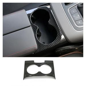 Garniture Panneau Console Centrale Pour Citroen Pour C5 Pour Aircross 2018-2022 ABS Carbone Voiture Contr&ocirc;le Central Int&eacute;rieur Avant Tasse Porte-Boissons Panneau Garniture Accessoires Garniture Pannea (LIERfeizjm, neuf)