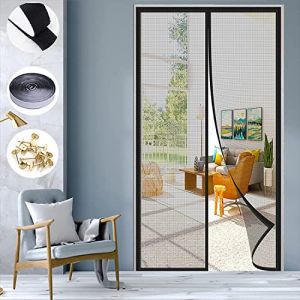KZhanmy Moustiquaire Porte Fenetre Magnetique,La Porte Moustiquaire Magn&eacute;Tique Ferm&eacute;E Automatique Peut &ecirc;Tre Utilis&eacute;E pour Les Portes Ext&eacute;Rieures, Les Portes De Balcon (KZhanmy&reg;, neuf)