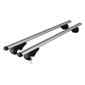 Barres de Toit transversales Compatible avec Dacia Duster 2018-2020 90kg TÜV Alu Gris 2tlg (omacfrance, neuf)