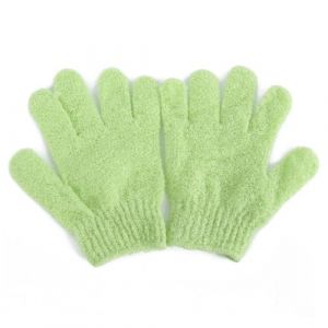 BIUDECO 2 pi&egrave;ces Exfoliants Nylon pour de Bain Doigts &Eacute;lastiques pour Femmes Gar&ccedil;on Fille Lavage Corporel Doux et Nettoyant avec de Suspension Lavables Machine Vert (XUETN, neuf)