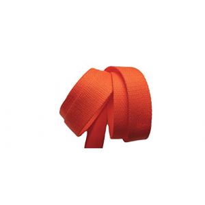 Ruban SANGLE Tressé - Unie ou Bicolore (23 mm / 30 mm / 40 mm) AU MÈTRE (orange, 23 mm) (ILC MERCERIE PARADIS, neuf)