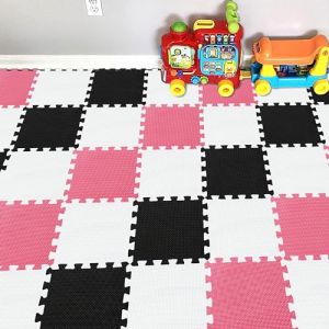 YIMINYUER® 25 Morceaux (30cmx30cmx1cm Chaque Morceau), Tapis De Puzzles Mousse Enfant, Jeu Bebe Dalle Mousse, Tapis De Sol R01R04R09G301025 (YIMINYUER TOYS, neuf)
