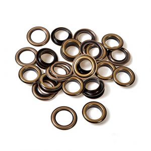 20mm œillets Oeillets et rondelles antirouille pour tissu Rideaux Cuir Bâche Arts & craft par Trimming Shop®, Métal, bronze, Pack of 50 (Trimming Shop, neuf)