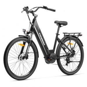 Touroll MA1 Vélo Électrique Adulte, Moteur Central Puissant 75Nm, Batterie Amovible 468Wh Autonomie 110km, Freins Disque Hydraulique, Vélo électrique de Ville 7 Vitesses, LCD (tingyuanouzhou, neuf)