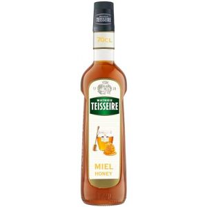 Sirop de Miel Mathieu Teisseire, pour boissons, th&eacute;s, caf&eacute;s, chocolats, sodas, limonades, bi&egrave;res, cocktails avec ou sans alcool, bouteille de 70cl (THE SIROP SHOP, neuf)