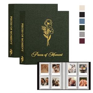 Lanpn Polaroid Album Photo 208 Pochette 2 Paquets, Mini Album pour Fujifilm Instax Mini 12 11 9 90 8 8+ 7s 40 70 Polaroid Snap PIC-300 Z2300 SocialMatic Instant Camera Zip Instant Printer, Vert (BILLIONRVL, neuf)