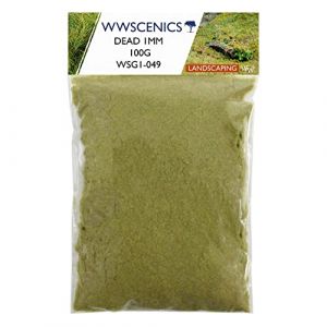 WWS War World Scenics WWScenics | 1mm Herbe Statique Morte | 100g | WSG1-049 | Matériel pour Maquette Réaliste (WWScenics Ltd, neuf)