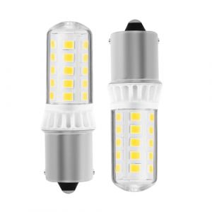 KUNKA Lampe LED domestique B15S 12 V 3W 400 lumens CRI85 1156 Douille AC12V, DC12V-24V 1103/1141 Douille &agrave; contact unique (Blanc Chaud 3000K, Lot de 2) (KUNKA-EU, neuf)