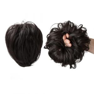 Cheveux Chignons 1 pièce boule tête perruque anneau naturel moelleux longue barbe bouclés cheveux anneau queue de cheval tresse cheveux Extension cheveux perruque sac chignon Chignon Postiche Cheveux (xuanxuankk, neuf)