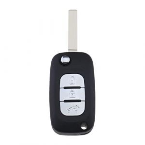 The Lord of the Tools Clé Pliante de Voiture à 3 Boutons Remplacement Compatible avec Smart Forfour Fortwo 453 3 Boutons de Voiture Clé Pliante Accessoires de Voiture, Noir (The Lord of the Tools, neuf)