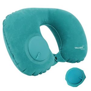 TALLGO Oreiller de voyage gonflable, coussin de nuque pour voyage, oreiller gonflable pour voyage, oreiller avion, oreiller gonflable, oreiller d'avion pour le cou, la taille, le dos et le camping (Koolstuff FR, neuf)