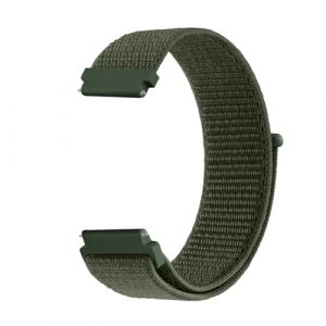 Wanme 20mm Bracelet Compatible pour Garmin Vivoactive 3/Venu/Venu Sq/Venu Sq 2, Nylon Bracelet pour Garmin Vivoactive 3 Music, Forerunner 245/245 Music/645/645 Music, Forerunner 55 (Bleu Fonc&eacute;) (DgYuanLiYuan, neuf)
