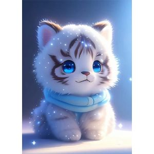 Diamond Painting Animaux,Diamant Painting Enfant,Kit de peinture diamant 5D,Peinture Diamant Artisanat Strass Point de Croix Painting pour Adultes Enfants,Murale D&eacute;cor (tigre 30x40 cm) (deruidakeji, neuf)