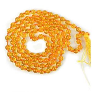 Aport Presents Certifi&eacute; Citrine Citrine Mala Pierre Cristal Semi-Pr&eacute;cieuse 6 Mm 108 Perles Jap Mala/Collier pour Les Pierres De Gu&eacute;rison Reiki (Couleur: Jaune) #Aport-556 (Aport., neuf)