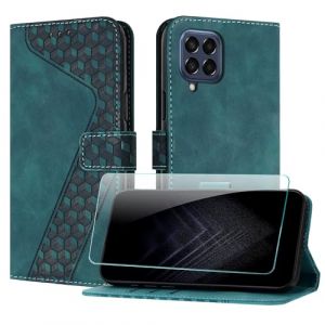 JayModCase Coque pour Samsung Galaxy M33 5G, Cuir Pochette de Portefeuille avec Film de Protection d'&eacute;cran [Support] [Magn&eacute;tique] Emplacements Cartes pour Galaxy M33 5G - Vert (Hailian EU Store, neuf)
