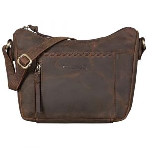 STILORD 'Nia' Femme Sac &agrave; Bandouli&egrave;re Petit Cuir Sacs &agrave; Main Femmes Vintage Sacoche &Eacute;l&eacute;gant Besace Handbag Women en Cuir Authentique, Couleur:colorado - marron (STILORD Cuir, neuf)