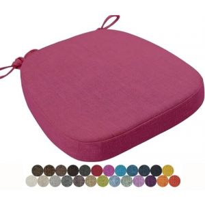 seokor Coussin de Chaise 40x38/43x40/43x42cm Coussins de Si&egrave;ge Amovible Lavable Galette de Chaise, pour Int&eacute;rieur et Ext&eacute;rieur, Bureau, Salle &agrave; Manger, Maison, Jardin(Color27,43x42x8cm) (amzgyc, neuf)