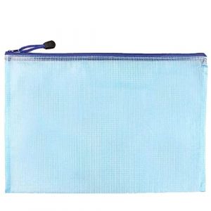 Pochettes en plastique B4 pour dossiers, documents, sacs à fermeture éclair, sac portefeuille étanche pour bureau, papeterie, pochette de rangement, bleu (SUNWAN, neuf)