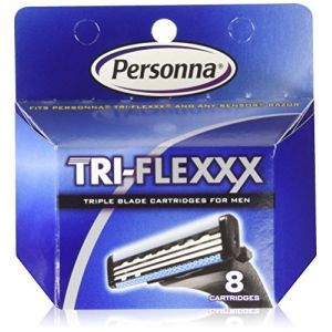 Personna 24 Tri-flexxx cartouches - pour tous Gillette Sensor Et Personna Rasoirs Tri-Flexxx (. 3 X 8 Ct) (Taconic Shave & Parker Safety Razor, neuf)