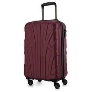SUITLINE - Valise &agrave; roulettes, Bagage Coque Rigide avec Extension de Volume, Verrouillage TSA, 4 roulettes jumel&eacute;es caoutchout&eacute;es, ABS, Mat 76 cm, 110 litres, Bourgogne (Sagenta GmbH, neuf)