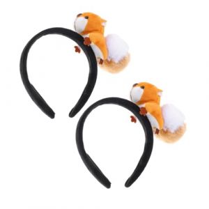 Beavorty 2pi&egrave;ces Serre-t&ecirc;te &Eacute;cureuil Mignon Accessoire de T&ecirc;te pour F&ecirc;te Animaux de Dessin Anim&eacute; Pinces &agrave; Cheveux Bandeau pour Cheveux Cosplay F&ecirc;tes (T Innovation&middot;HX, neuf)