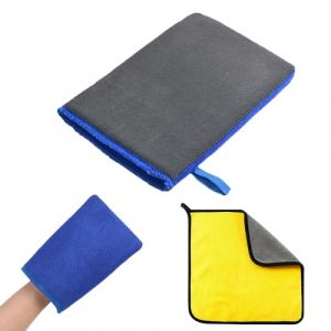 bangminda Barre d'argile avec Serviette Nettoyage Gant de Toilette Clay Bar Mitt Gant de Lavage de Voiture Gant de Nettoyage Argile Nettoyante pour Voiture Moto (STARPIA, neuf)