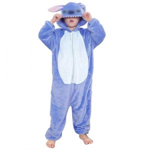 Kitimi Pyjama Enfant Onesie Animaux Déguisement Carnaval Garçons Filles- Déguisement Animal Pyjama (HUANGXIAOWANG LTD, neuf)
