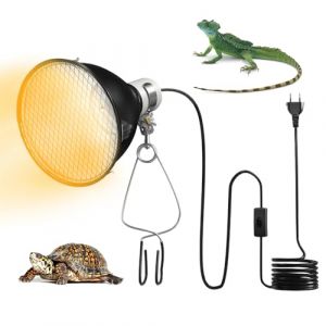 KQWVZ Lampe Chauffante Dôme Réflecteur, E27 200W Lampe Chauffante Tortue, Lampe UV Tortue pour Reptiles, 5.5 Pouces LampeCauffante Dôme Réflecteur pour Ampoule UVA UVB（Ampoule non incluse） (enshizhoubeimoshangmaoyouxiangongsi, neuf)