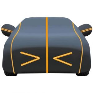 Bache Voiture Anti Gr&ecirc;le Exterieur pour Kia Ceed, 2007-2024 2025，B&acirc;che Voiture Respirante &Eacute;tanche，Prot&egrave;ge Contre Le Soleil, Anti-Rayures Et Anti-fientes d'oiseaux(Black Orange) (XLTFN, neuf)