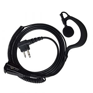 HYSHIKRA Oreillette en Forme de G avec Micro Push to Talk (PTT) Casque Talkie-walkie Compatible pour Motorola CP88 CP040 GP300 Cls446 Cls1110 Radio bidirectionnelle (NARadio, neuf)