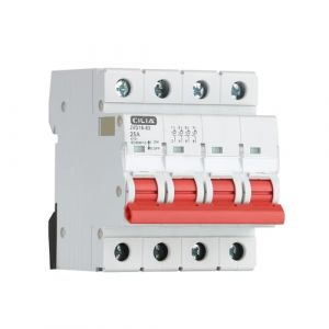CILIA Interrupteur de Sectionneur 25A/40A/63A 4P 415V AC, Montage Sur Rail DIN, Occupe 4 Modules, In=25A (JVD16-63-4P-25A) (CILIA ELECTRIC, neuf)