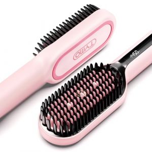 TYMO Brosse Lissante Ionique Cheveux - TYMO Ionic Plus Lisser Cheveux Professionnel, Coiffage Rapide, 16 Températures, 80-230 ℃, Écran LCD, Double Tension, Chauffage Rapide, Anti-brûlure, Fer à Lisser (TYMO Direct EU, neuf)