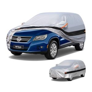 Holthly Bache Voiture Exterieur SUV pour Volkswagen Tiguan(2007-2025) Housse Voiture à 10 Couche,Bache Voiture 100% Imperméable,Bâche Protection Voiture Matière Souple et Respirante. (Hangzhou Hanrong Trading Co., Ltd., neuf)