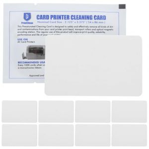 Awleynz Carte Nettoyage Lecteur Carte Vitale, PrintClean Cartes de Nettoyage pour Imprimante de Cartes, 54 x 86 mm, Lot de 10 Pièces (Skywu, neuf)
