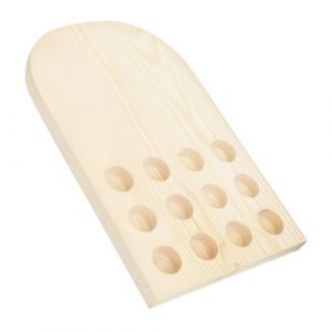 Gatuida Organisateur Huiles Essentielles Bois Naturel Support Multi Compartiments Fentes pour Petites Bouteilles Casier Rangement Pratique pour Flacons Huiles Aromathérapiques (Queenie ruy, neuf)