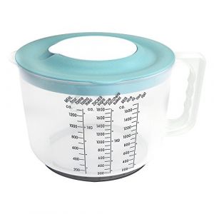 com-four&reg; Tasse &agrave; mesurer avec couvercle anti-&eacute;claboussures - bol m&eacute;langeur avec base de bouchon - bol de cuisson avec bec verseur [la s&eacute;lection de couleurs varie] (001 pi&egrave;ce - gobelet doseur 2L) (COM-FOUR  Vertriebs GmbH, neuf)