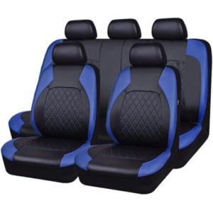 DohkHgg Housses de siège de voiture pour Ford Focus 2 Mk2 Focus 3 Mondeo Mk4 Kuga Fusion Ranger Focus Mk3 Fiesta Mk7 Ensemble complet de housses de siège imperméables et antidérapantes Bleu (shengxinchuanghui, neuf)