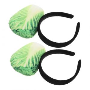 TEMPNAP Serrage-t&ecirc;te Fantaisie Chou Chinois En Peluche Douce Pour Filles Femmes F&ecirc;te Halloween D&eacute;guisement Amusant Accessoire Cheveux Lot De 2 (slingdkiy, neuf)