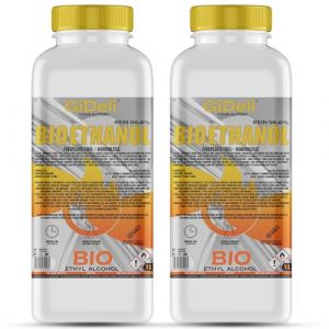 GiDeli Bio&eacute;thanol 2 l &eacute;thanol 96,6 % alcool bio inodore combustion propre pour chemin&eacute;e int&eacute;rieure et ext&eacute;rieure (Posh Sp. z o.o., neuf)