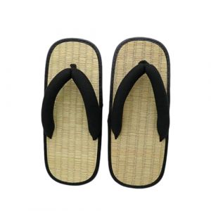 LOVIVER Paire De Sandales Geta Japonaises L&eacute;g&egrave;res et Respirantes Unisexe, Semelle en Mousse Ouverture &agrave; Bout Ouvert, Noires, Taille L (40-41) (LOVIVER FR, neuf)