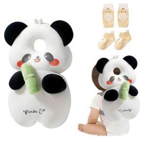 Bambebe B&eacute;b&eacute; Protection de la T&ecirc;t Securite Casque Bebe Anti Choc Protection Baby Head Protector Casque Protection B&eacute;b&eacute; Protection T&ecirc;te Enfant Sac &agrave; Dos Tout-Petits(Panda) (Aling2020, neuf)